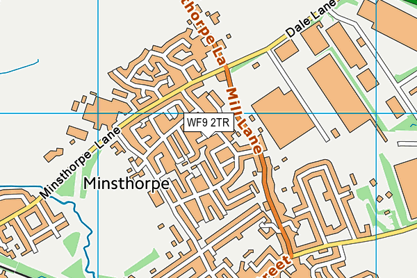 WF9 2TR map - OS VectorMap District (Ordnance Survey)