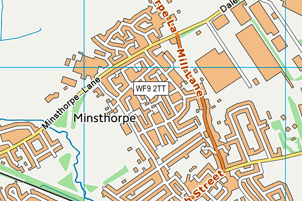 WF9 2TT map - OS VectorMap District (Ordnance Survey)