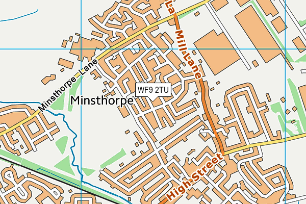 WF9 2TU map - OS VectorMap District (Ordnance Survey)