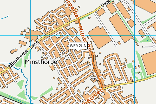 WF9 2UA map - OS VectorMap District (Ordnance Survey)