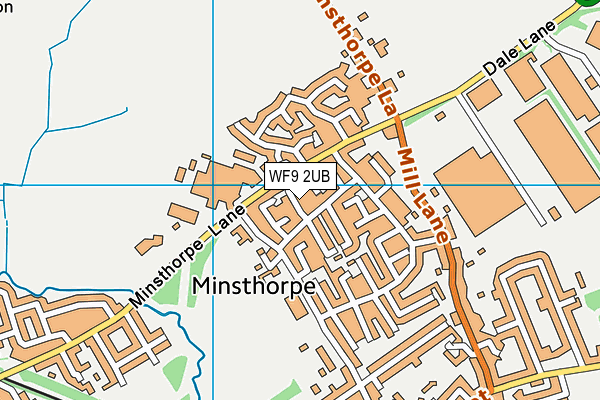 WF9 2UB map - OS VectorMap District (Ordnance Survey)