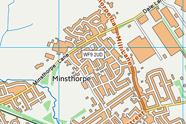 WF9 2UD map - OS VectorMap District (Ordnance Survey)