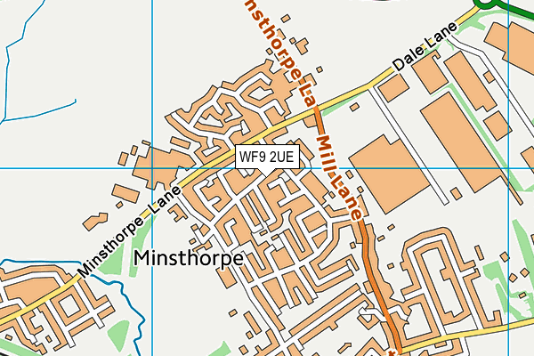 WF9 2UE map - OS VectorMap District (Ordnance Survey)