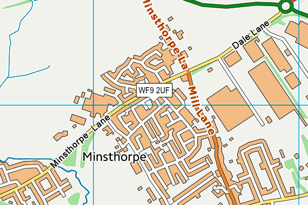 WF9 2UF map - OS VectorMap District (Ordnance Survey)