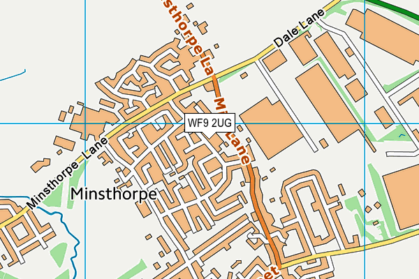 WF9 2UG map - OS VectorMap District (Ordnance Survey)
