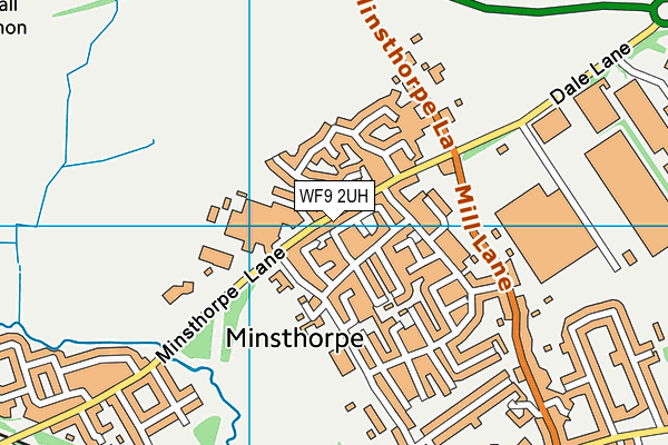 WF9 2UH map - OS VectorMap District (Ordnance Survey)