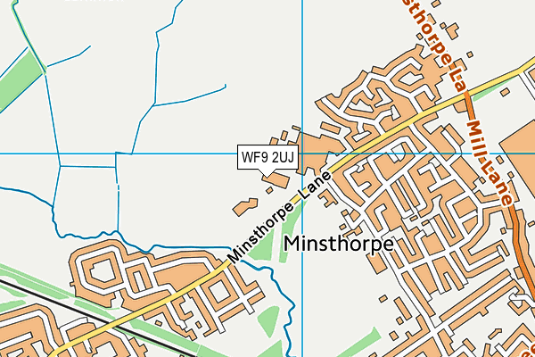 Minsthorpe Community College Sports And Fitness Centre map (WF9 2UJ) - OS VectorMap District (Ordnance Survey)