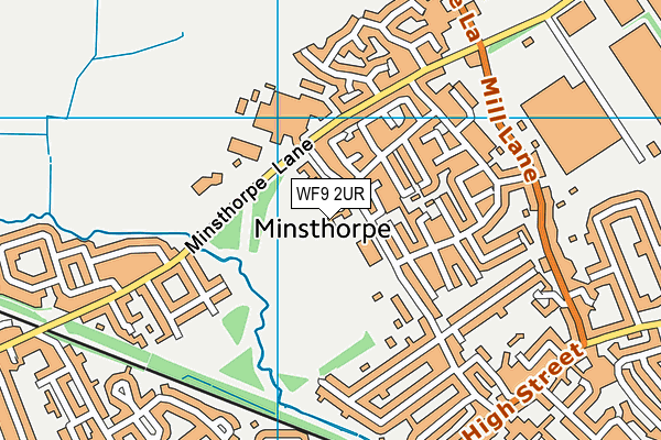 WF9 2UR map - OS VectorMap District (Ordnance Survey)