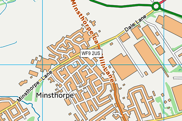 WF9 2US map - OS VectorMap District (Ordnance Survey)