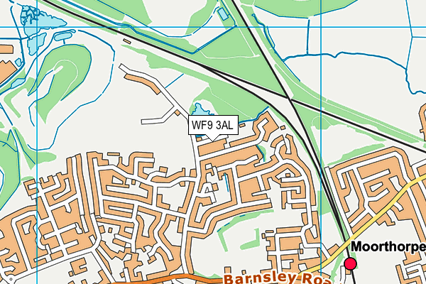 WF9 3AL map - OS VectorMap District (Ordnance Survey)