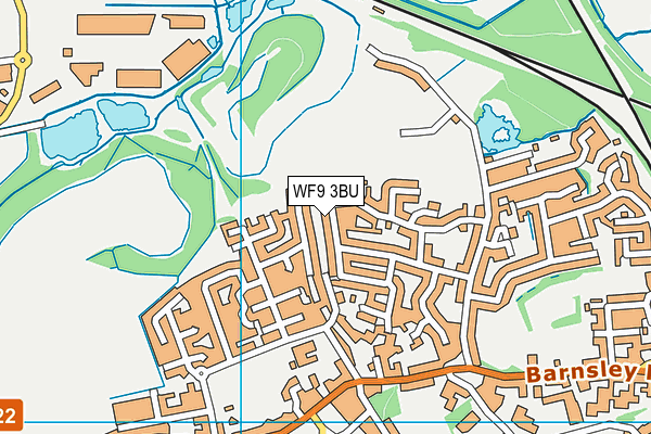 WF9 3BU map - OS VectorMap District (Ordnance Survey)