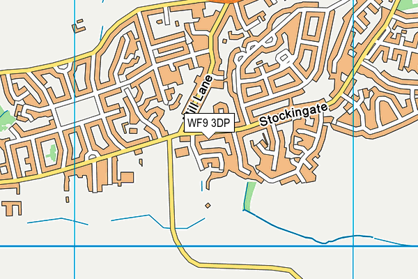 South Kirkby Academy map (WF9 3DP) - OS VectorMap District (Ordnance Survey)