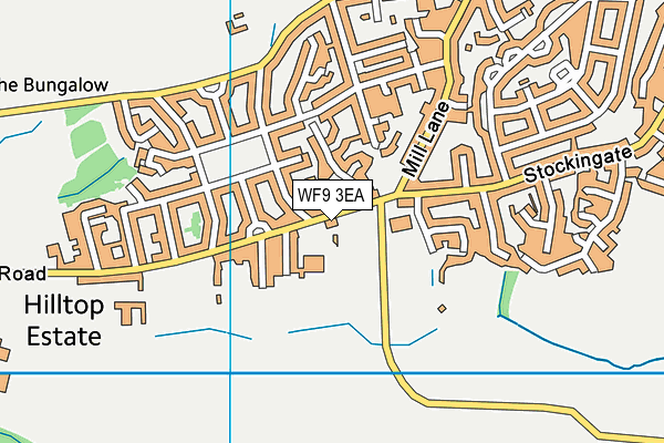 Common Road Playing Field (South Kirkby) map (WF9 3EA) - OS VectorMap District (Ordnance Survey)