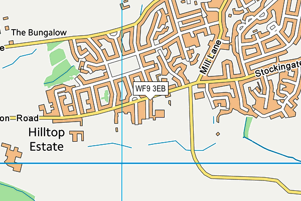WF9 3EB map - OS VectorMap District (Ordnance Survey)