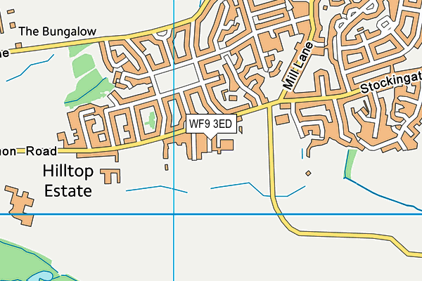 WF9 3ED map - OS VectorMap District (Ordnance Survey)