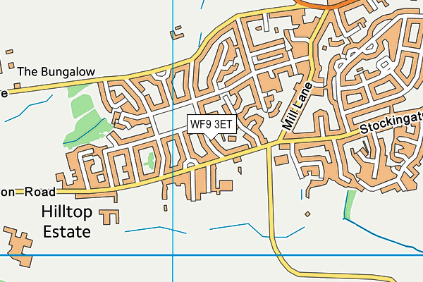 WF9 3ET map - OS VectorMap District (Ordnance Survey)