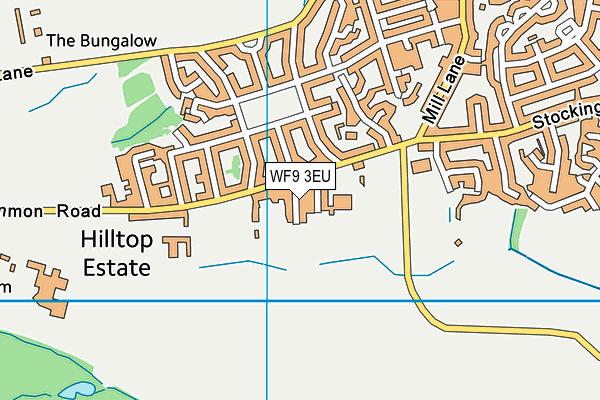 WF9 3EU map - OS VectorMap District (Ordnance Survey)
