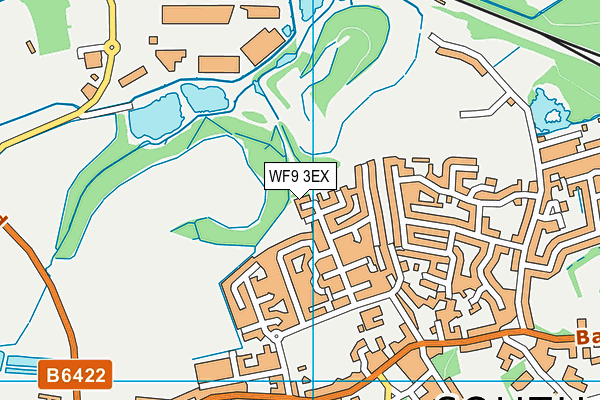 WF9 3EX map - OS VectorMap District (Ordnance Survey)