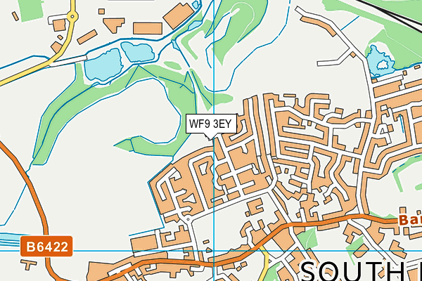 WF9 3EY map - OS VectorMap District (Ordnance Survey)