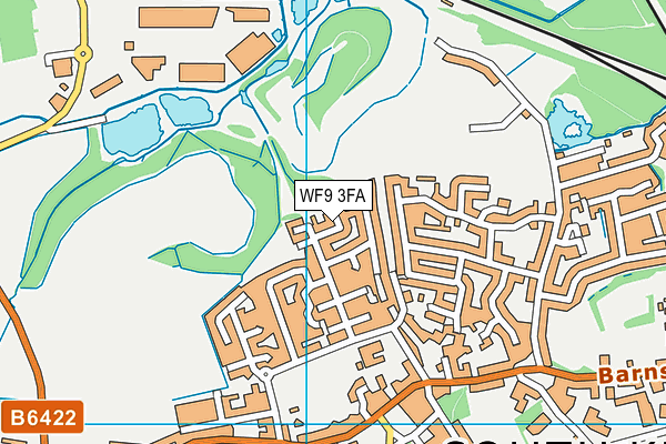 WF9 3FA map - OS VectorMap District (Ordnance Survey)