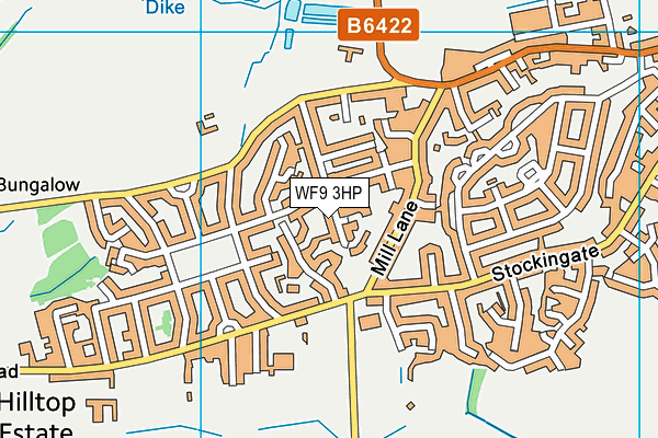 WF9 3HP map - OS VectorMap District (Ordnance Survey)