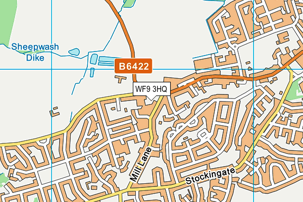 WF9 3HQ map - OS VectorMap District (Ordnance Survey)