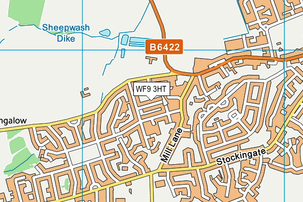 WF9 3HT map - OS VectorMap District (Ordnance Survey)