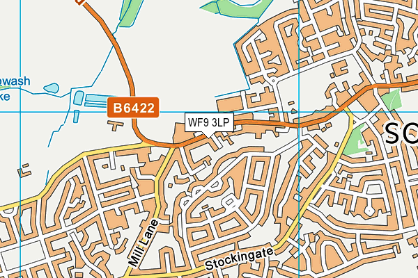 WF9 3LP map - OS VectorMap District (Ordnance Survey)