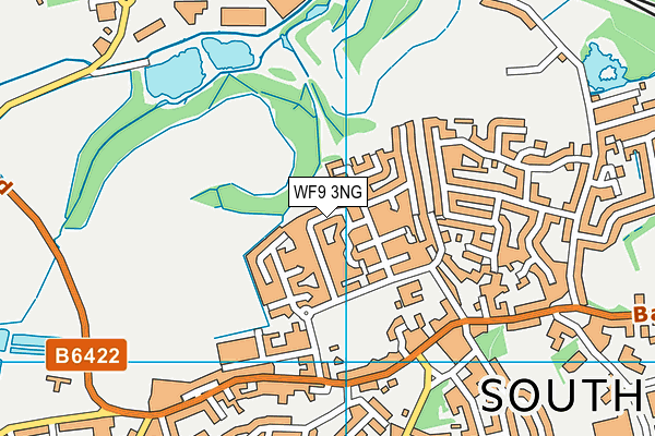 WF9 3NG map - OS VectorMap District (Ordnance Survey)