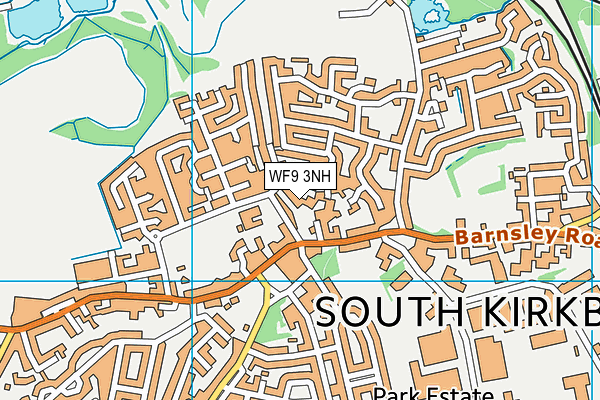 WF9 3NH map - OS VectorMap District (Ordnance Survey)