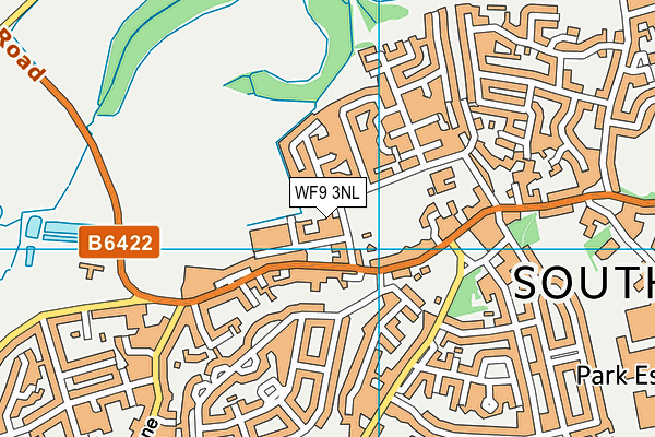 WF9 3NL map - OS VectorMap District (Ordnance Survey)