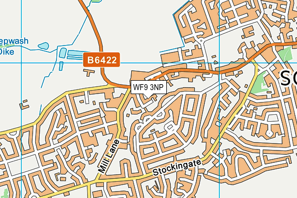 WF9 3NP map - OS VectorMap District (Ordnance Survey)