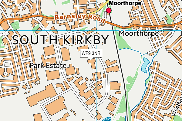 Map of SOUTH KIRKBY SERVICE STATION LTD at district scale