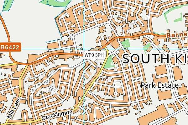 WF9 3PH map - OS VectorMap District (Ordnance Survey)