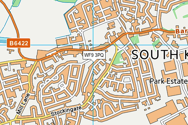 WF9 3PQ map - OS VectorMap District (Ordnance Survey)