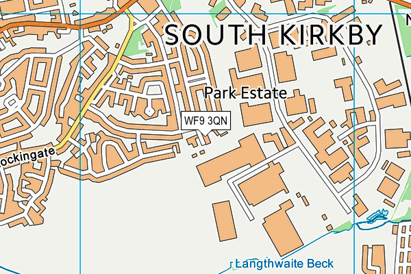 WF9 3QN map - OS VectorMap District (Ordnance Survey)