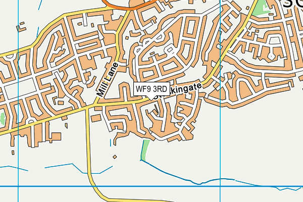 WF9 3RD map - OS VectorMap District (Ordnance Survey)