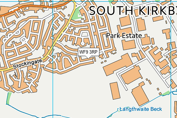 WF9 3RP map - OS VectorMap District (Ordnance Survey)