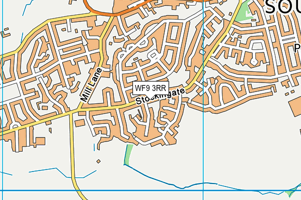 WF9 3RR map - OS VectorMap District (Ordnance Survey)