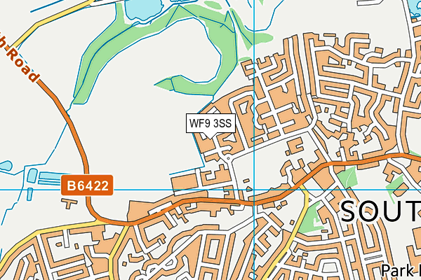 WF9 3SS map - OS VectorMap District (Ordnance Survey)