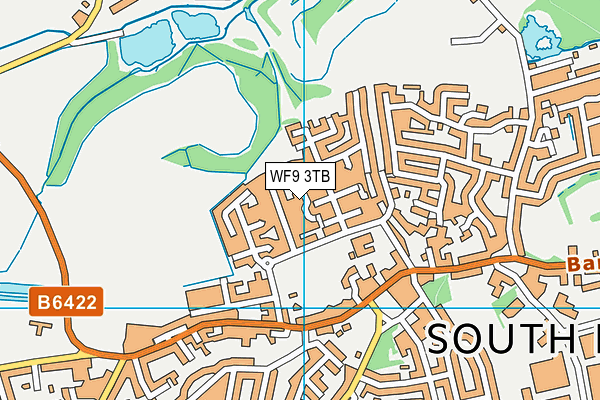 WF9 3TB map - OS VectorMap District (Ordnance Survey)