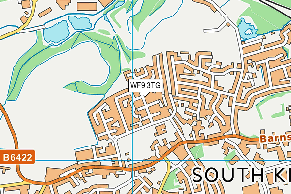 WF9 3TG map - OS VectorMap District (Ordnance Survey)