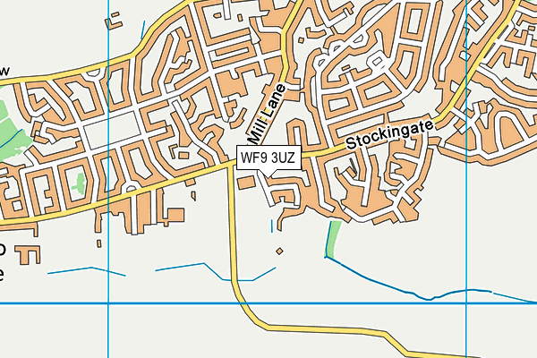 WF9 3UZ map - OS VectorMap District (Ordnance Survey)