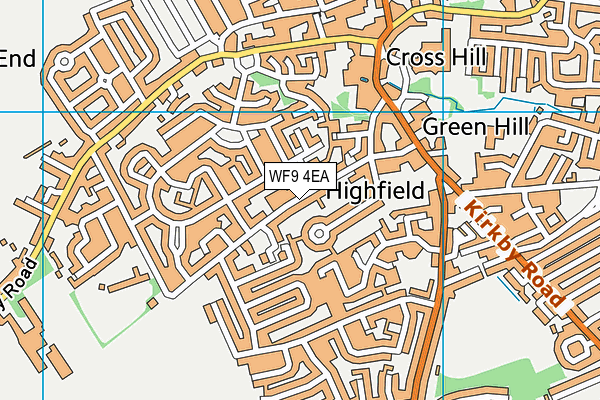 Compass Community School Hemsworth map (WF9 4EA) - OS VectorMap District (Ordnance Survey)