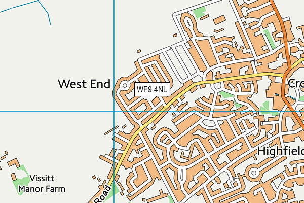 WF9 4NL map - OS VectorMap District (Ordnance Survey)