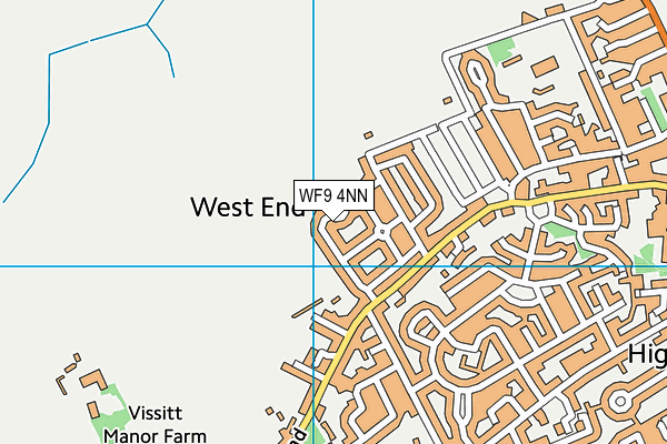 WF9 4NN map - OS VectorMap District (Ordnance Survey)
