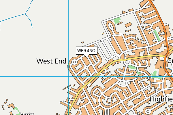 WF9 4NQ map - OS VectorMap District (Ordnance Survey)