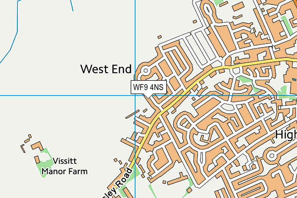 WF9 4NS map - OS VectorMap District (Ordnance Survey)