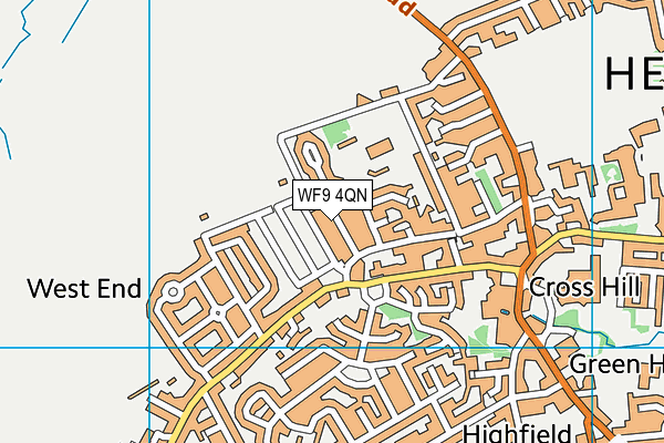 WF9 4QN map - OS VectorMap District (Ordnance Survey)