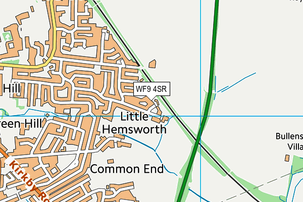 WF9 4SR map - OS VectorMap District (Ordnance Survey)